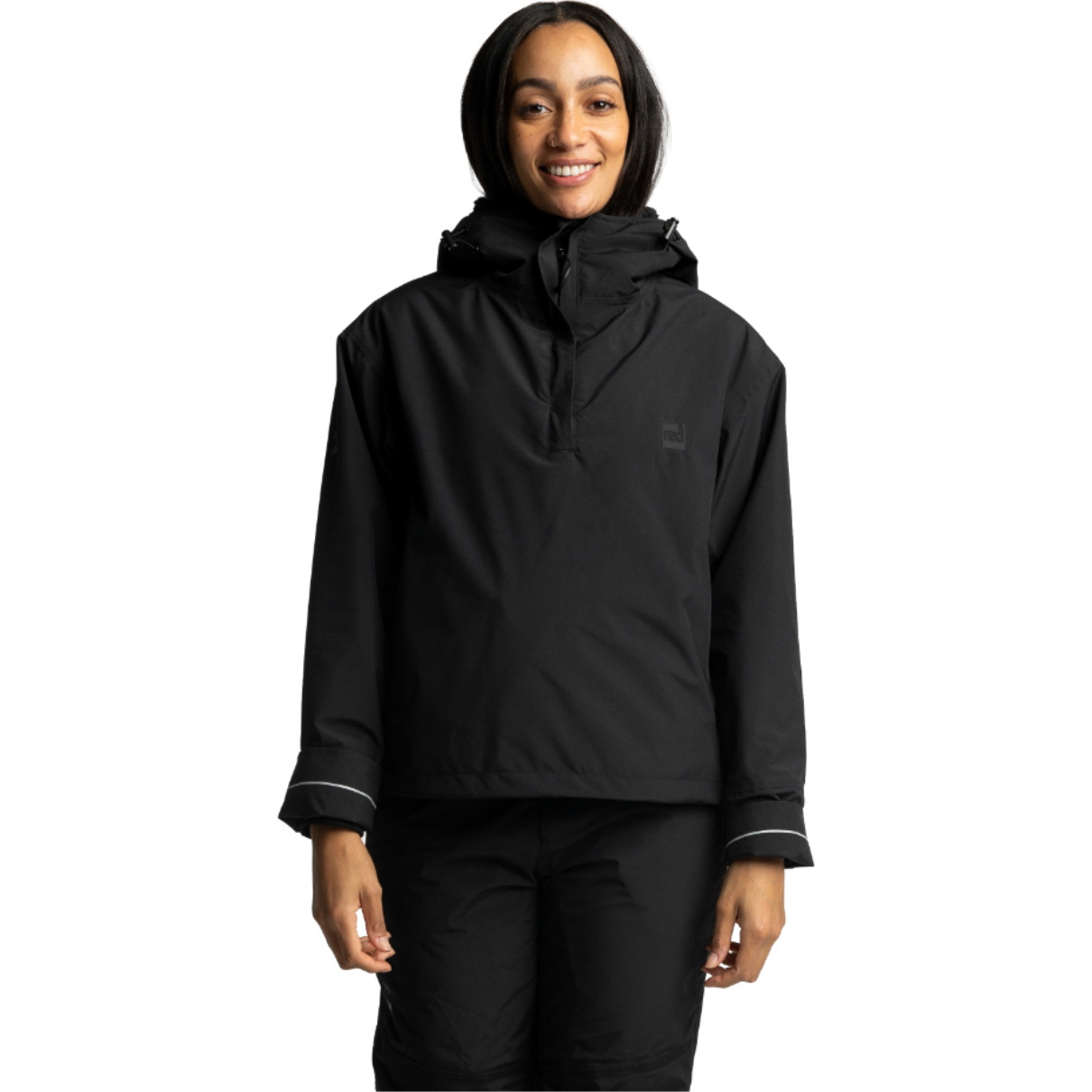 2026 Red Paddle Co Womens EVO Pro Waterproof Insulated Half Zip Jacket 005-009-007-0029 - Stealth Black